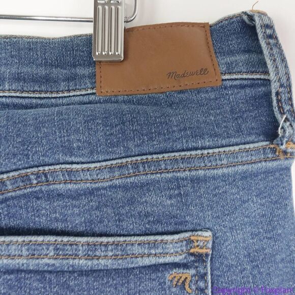 NEW Madewell Tall 10" High-Rise Skinny Jeans in Wendover Wash: TENCEL, 35T - Picture 14 of 15